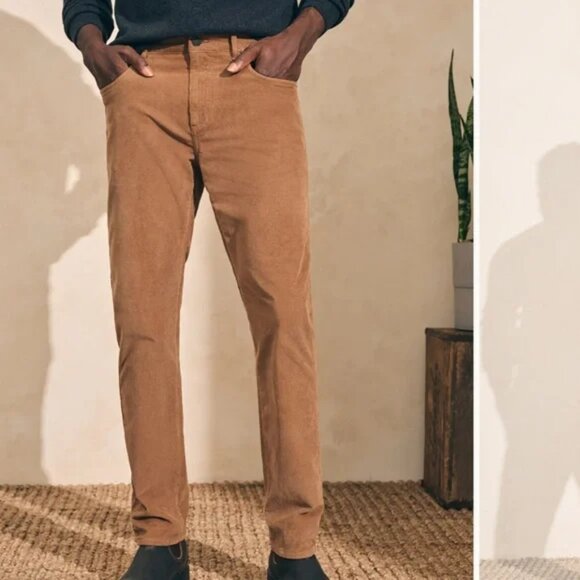 Faherty Stretch Corduroy 5-Pocket Pant Men's 32 Slim Fit - Picture 1 of 14